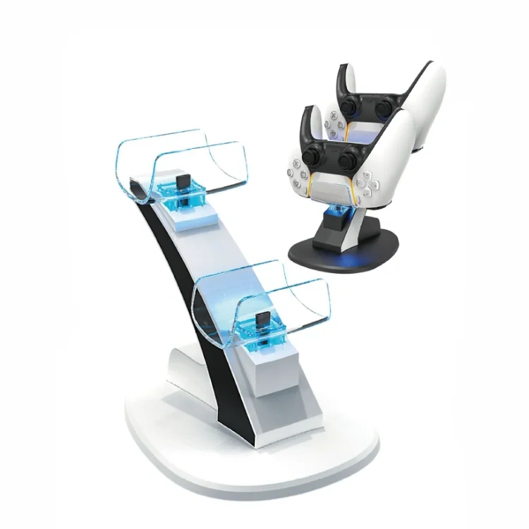 Vertical Charger Stand Dual Charging Dock Station for PS5 Wireless Controller Charging Dock