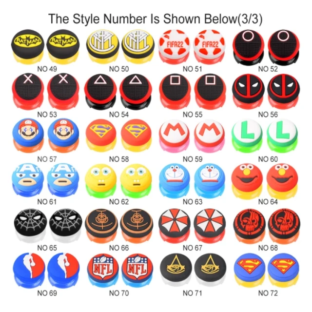 Heightening Joystick Cap for PS4 PS5 Controller 3D Thumb Grips Thumbstick Cap Handle Silicone Cover