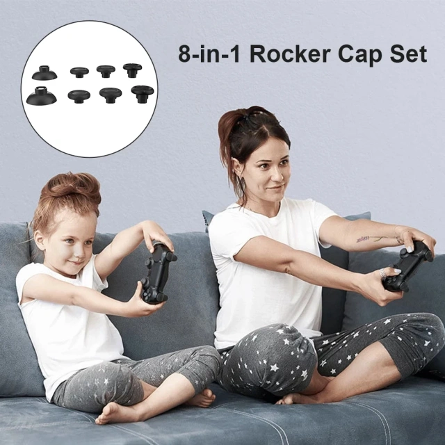 Thumb Stick Grip For PS5 Controller Detachable 8 in 1 Pack Joystick For Playstation 4 5 PS4 Slim Pro