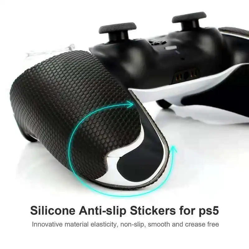 Game Accessories Non-Slip Grip Sticker for PS5 Controller Newest Design Silicone Anti-slip Rubber Handle Grips Sticker