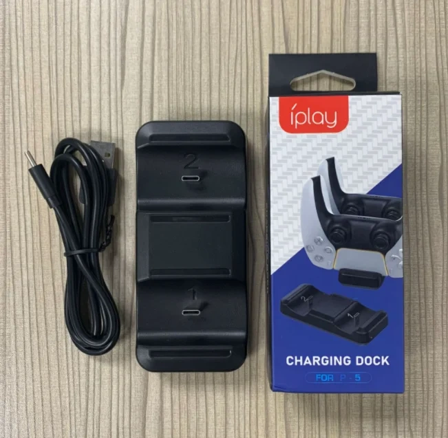 Game Accessories 2 In 1 Charging Station for PS5 wireless controller charging stand charger base for PS5 charger dock