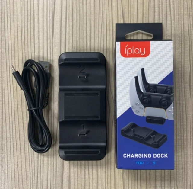 Game Accessories 2 In 1 Charging Station for PS5 wireless controller charging stand charger base for PS5 charger dock
