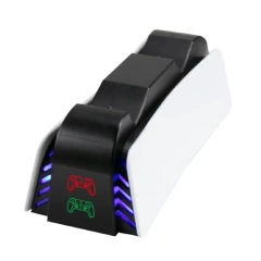 With LED light Wireless Gamepad Charger Charging station for PS5 controller dual charging dock