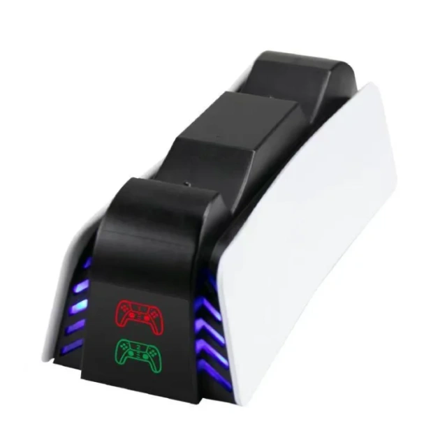 With LED light Wireless Gamepad Charger Charging station for PS5 controller dual charging dock