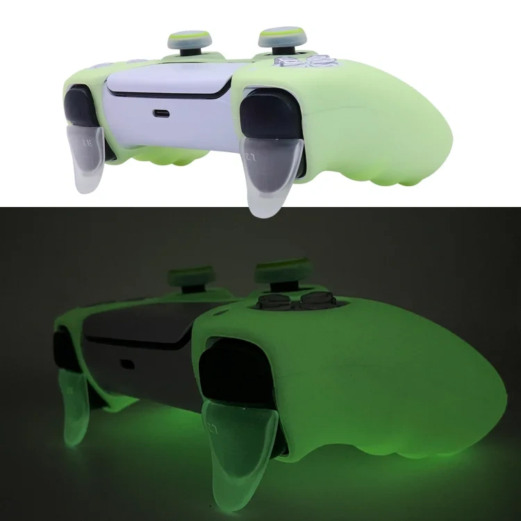 for Ps5 Play station Gamepad Silicon Sleeve Solid Color Luminous Protective Case For PS5 Game Controller Silicone Cover Case