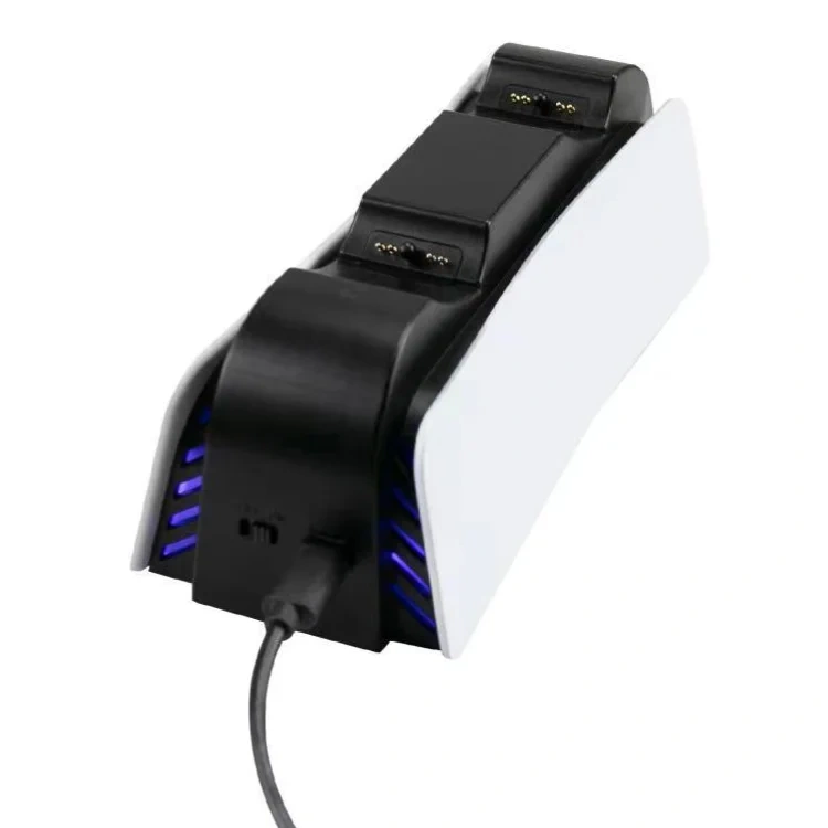 With LED light Wireless Gamepad Charger Charging station for PS5 controller dual charging dock