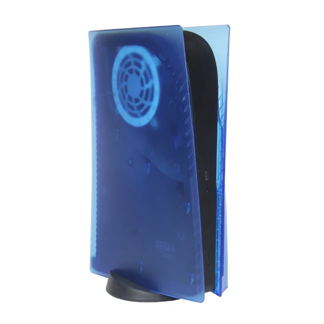 Faceplate Replacement Frosted Plate Cover for PS5 Console Case Cover Clear Blue Black Plates