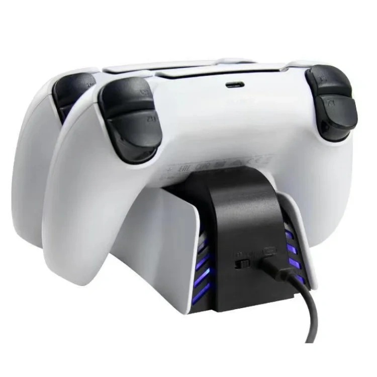 With LED light Wireless Gamepad Charger Charging station for PS5 controller dual charging dock