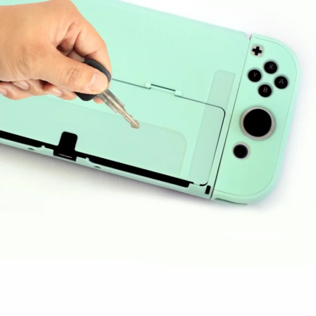 Protective Case with Kickstand Solid Color Cover PC Hard Case For Nintendo Switch OLED Case Skin Cover