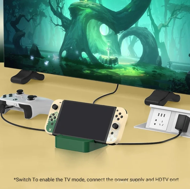 6-in-1 Multifunctional Portable Charger Dock 4K 30Hz for Nintendo Switch HD MI Screen Projection Docking Charging Station
