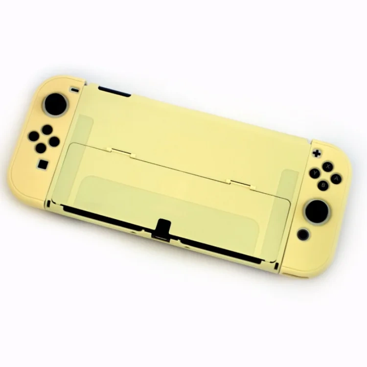 Protective Case with Kickstand Solid Color Cover PC Hard Case For Nintendo Switch OLED Case Skin Cover