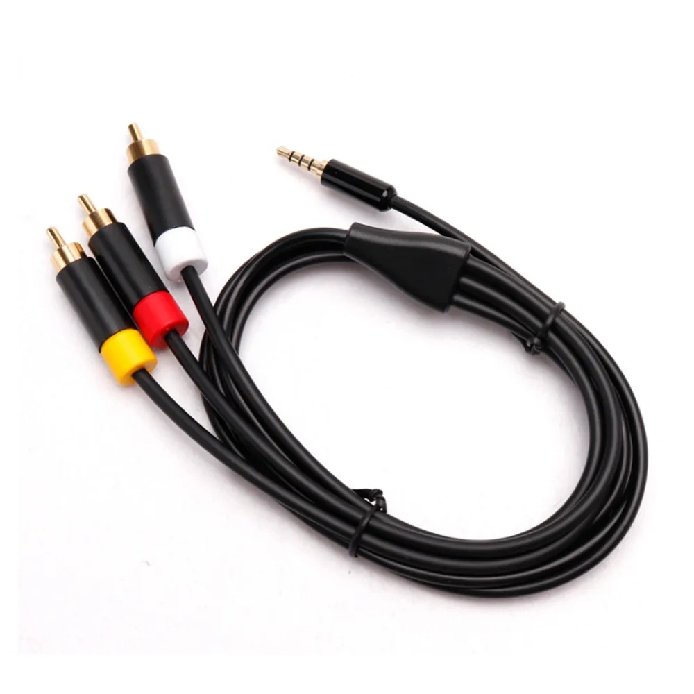 NEW AV Cable A/V Audio Video Cable Cord for XBox 360 E Composite AV Cable RCA Cord