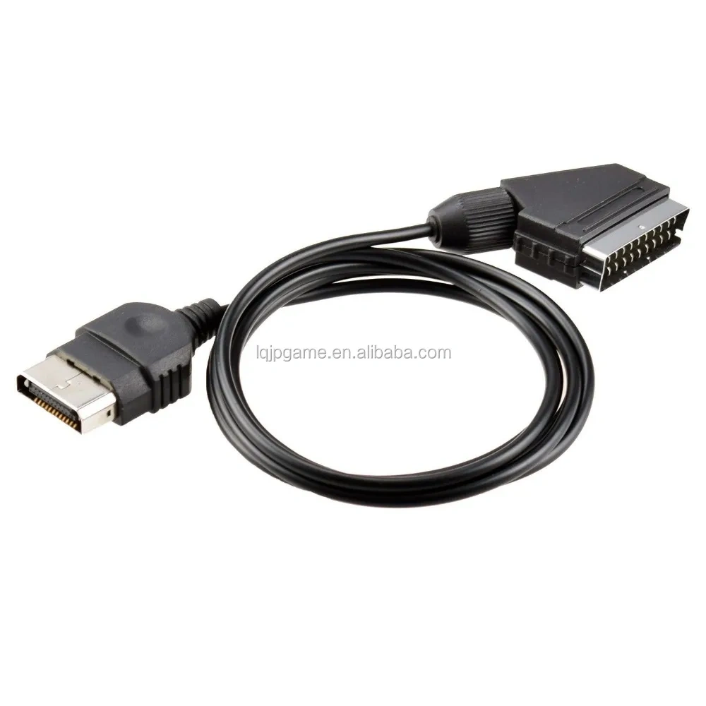 24P Hd Tv Rgb Av Scart Lead Cable For Xbox Original Classic Scart Cable New
