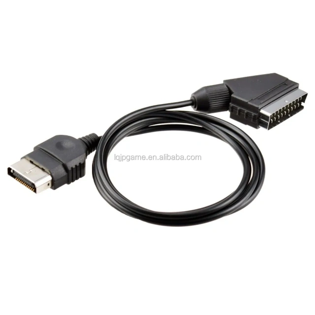 24P Hd Tv Rgb Av Scart Lead Cable For Xbox Original Classic Scart Cable New