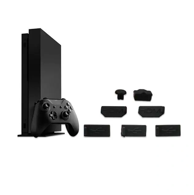 LQJP for Xbox One X Dust Plug Silicone Dust Proof Cover for Xbox One X Gaming Console