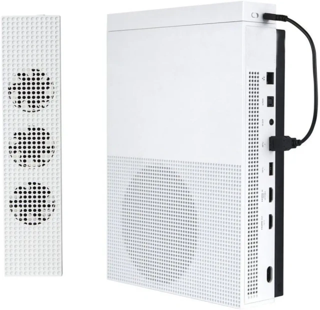 For Xbox One S 3 Cooling Fan Speed Stand White for Xbox One Slim S Console