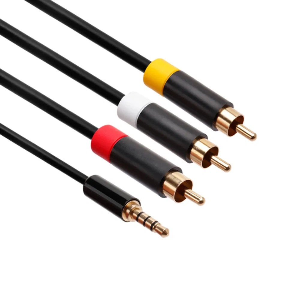 NEW AV Cable A/V Audio Video Cable Cord for XBox 360 E Composite AV Cable RCA Cord