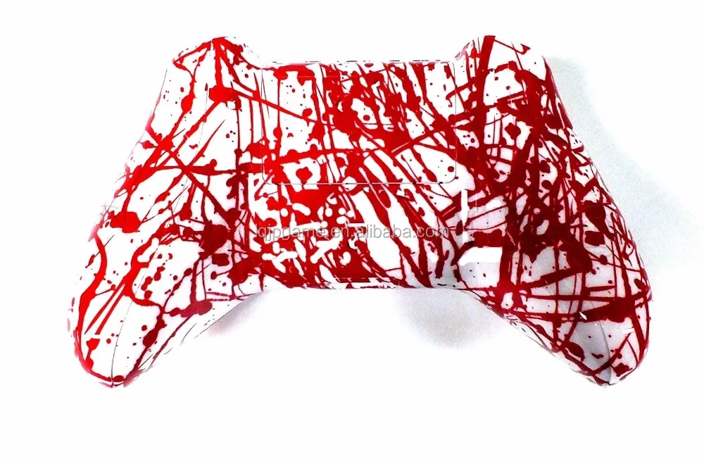 Blood Splatter Shell for Xbox One Replacement Hydro Dipped Blood Splatter Controller Shell Mod Kit Button