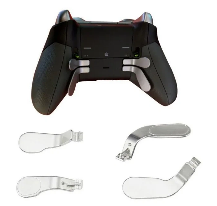 Brand New Paddles For Xbox One Elite Controller Game Triggers Parts Lock 4 Silver Paddles