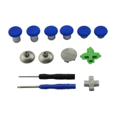 Repair Parts Joystick Buttons 11Pcs for XBox One Elite/PS4 Controller Magnetic Thumbsticks Buttons D-pad + Tool