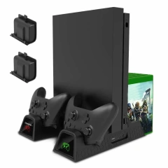 For XBOX One Battery Charging Dock Vertical Stand Cooling Fan Controller Charger for XBOX One/S/X Console Controller