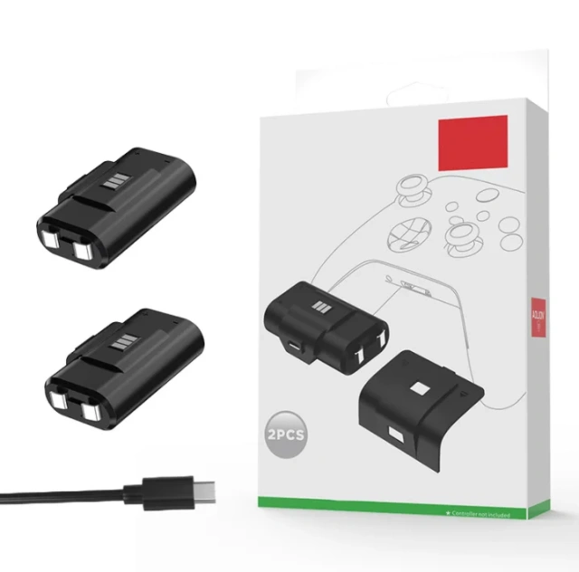 Rechargeable Battery Kit Charging Cable For XBOX Series X S Controller Replacement 2 Batteries Pack Kit Accessories