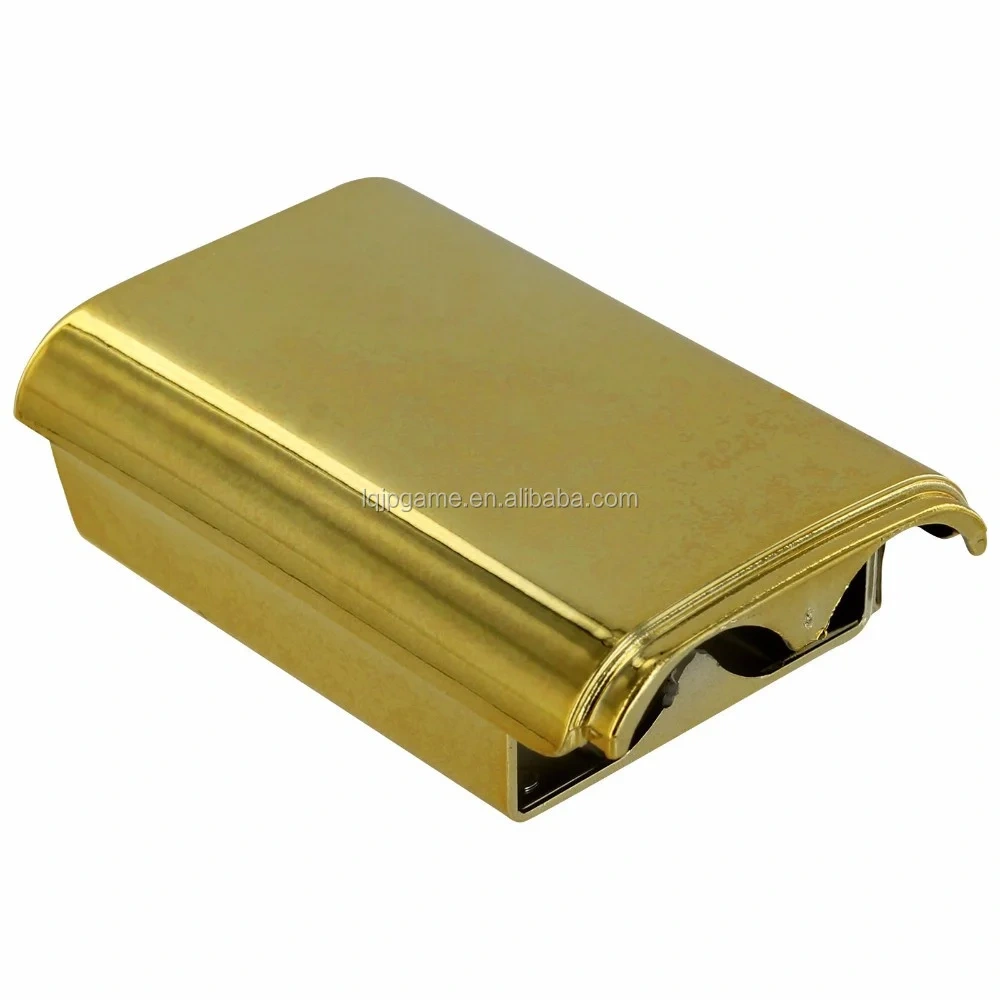 Gold back holder shell battery cover case for xbox 360 Controller Replacement battery cover