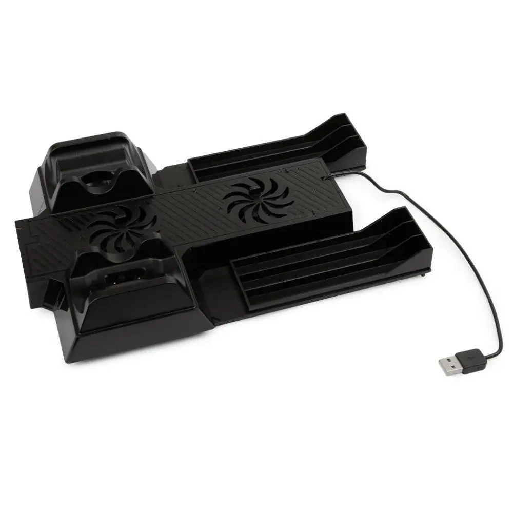 For Xbox One X Charger Controller Stand Dual Dock Charging Cooling Fans w/ USB Ports For Xbox One X