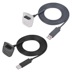 Controller Charger Cable for Xbox 360 Wireless Controller USB Charging Cable Replacement