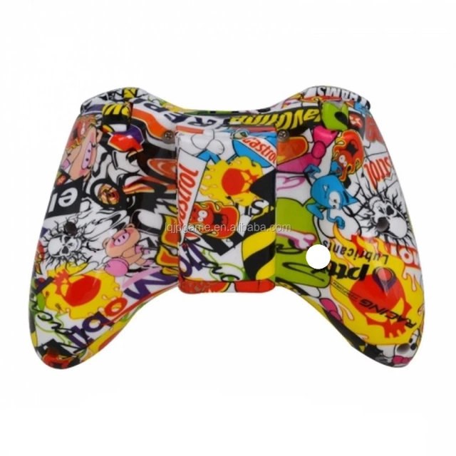 Custom for Xbox 360 Hydro Dipped Sticker Bomb StickerBomb Controller Shell Mod Kit + Parts for xbox 360
