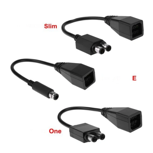 Power Supply Converter Cable for Xbox 360 to for Xbox 360 Slim/E for Xbox One Converter Power Cable Cord