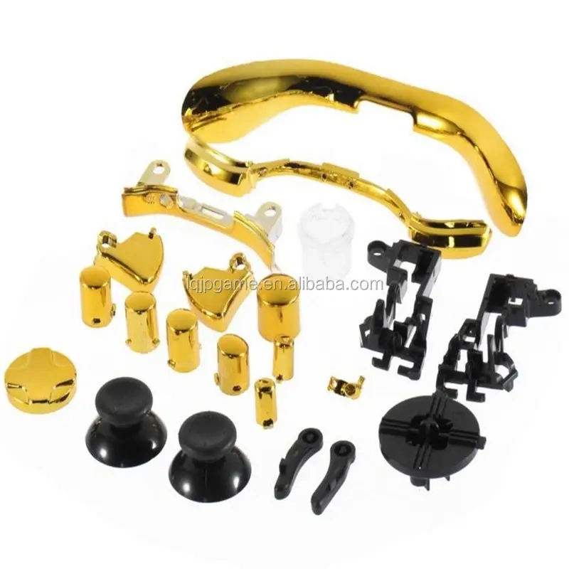 Assembly Gold full Shell kit For Xbox 360 Wireless Game Controller gold shell Mod Kit
