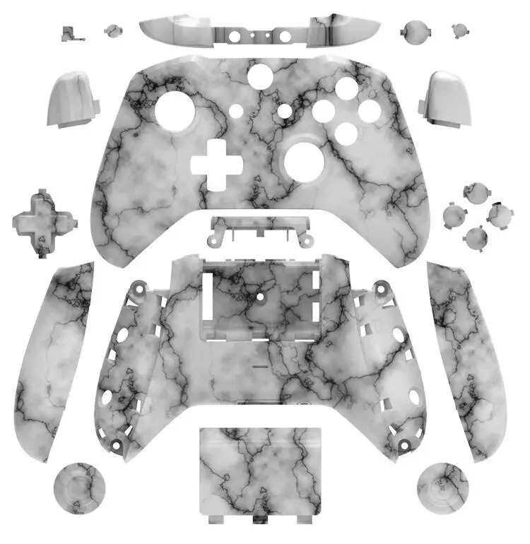 For Xbox One S Controller Housing Hydro Dipped Shell Case With Buttons Cover Replacement Parts For Xbox One S Slim