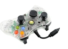 USB Wired Green LED Transparent Controller For XBOX 360