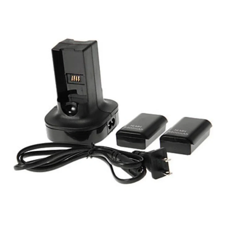 NEW Rechargeable Battery For XBox 360 Charger Kit Charging Station Dock Dual Battery Charger