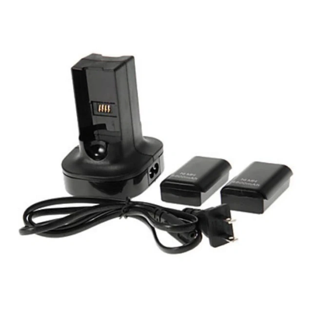 NEW Rechargeable Battery For XBox 360 Charger Kit Charging Station Dock Dual Battery Charger