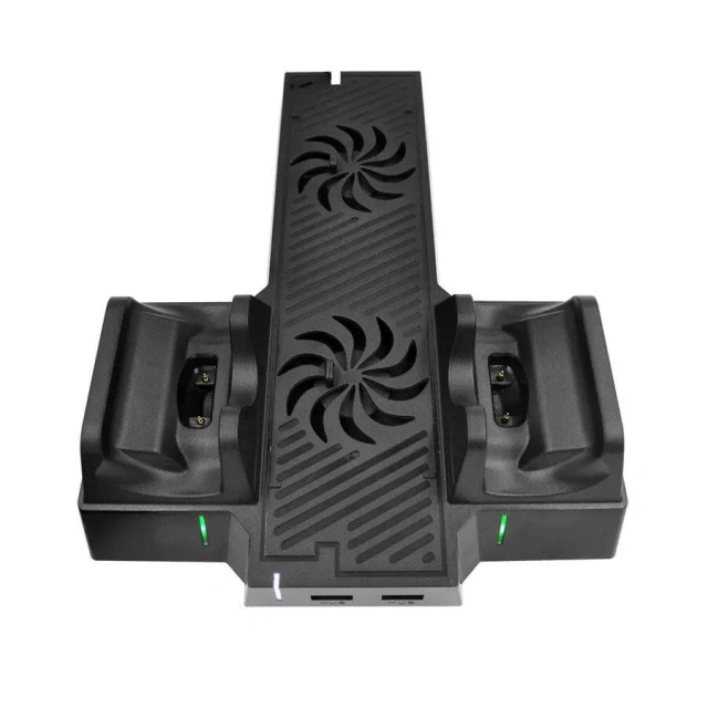 For Xbox One X Charger Controller Stand Dual Dock Charging Cooling Fans w/ USB Ports For Xbox One X