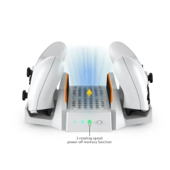 Cooling Fan Base Dual Battery Controller Charger Dock for Xbox Series S Console Vertical Stand Built-in Cooler Cooling System