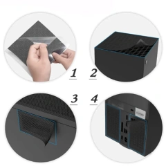 Gaming Dustproof Net Rack Protective Dirt Filter for Xbox Series X Game Console Dust Net Host Protective Accessory