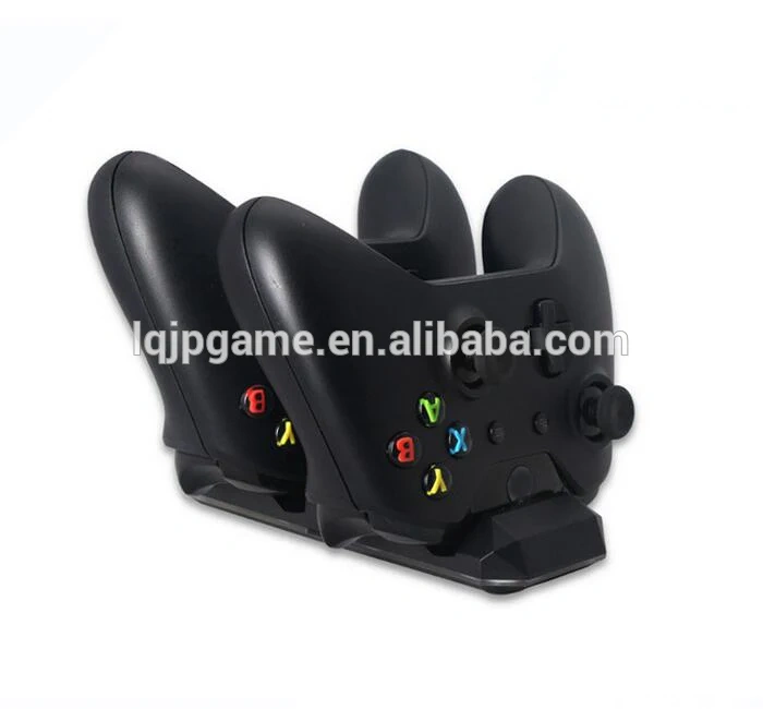 Dual Charging Dock Charger Station w/2 x1200mAh Rechargeable Battery for Xbox One/X Controller