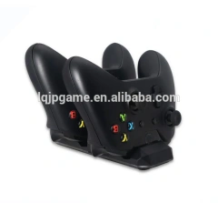 Dual Charging Dock Charger Station w/2 x1200mAh Rechargeable Battery for Xbox One/X Controller
