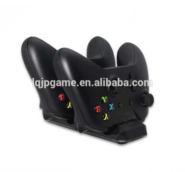 Dual Charging Dock Charger Station w/2 x1200mAh Rechargeable Battery for Xbox One/X Controller