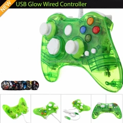 4 Colors Afterglow USB Wired Controller for xbox 360/Xbox360 LED Light Controller Gamepad Glow in Dark