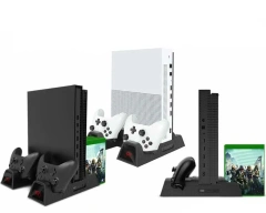 For XBOX One Battery Charging Dock Vertical Stand Cooling Fan Controller Charger for XBOX One/S/X Console Controller