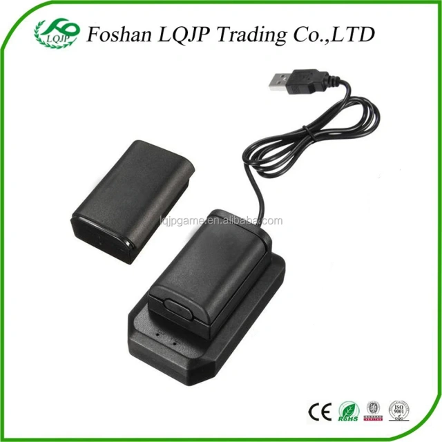 For Xbox 360 battery 4800mAh Rechargeable Battery Pack Charger Cable For xbox 360