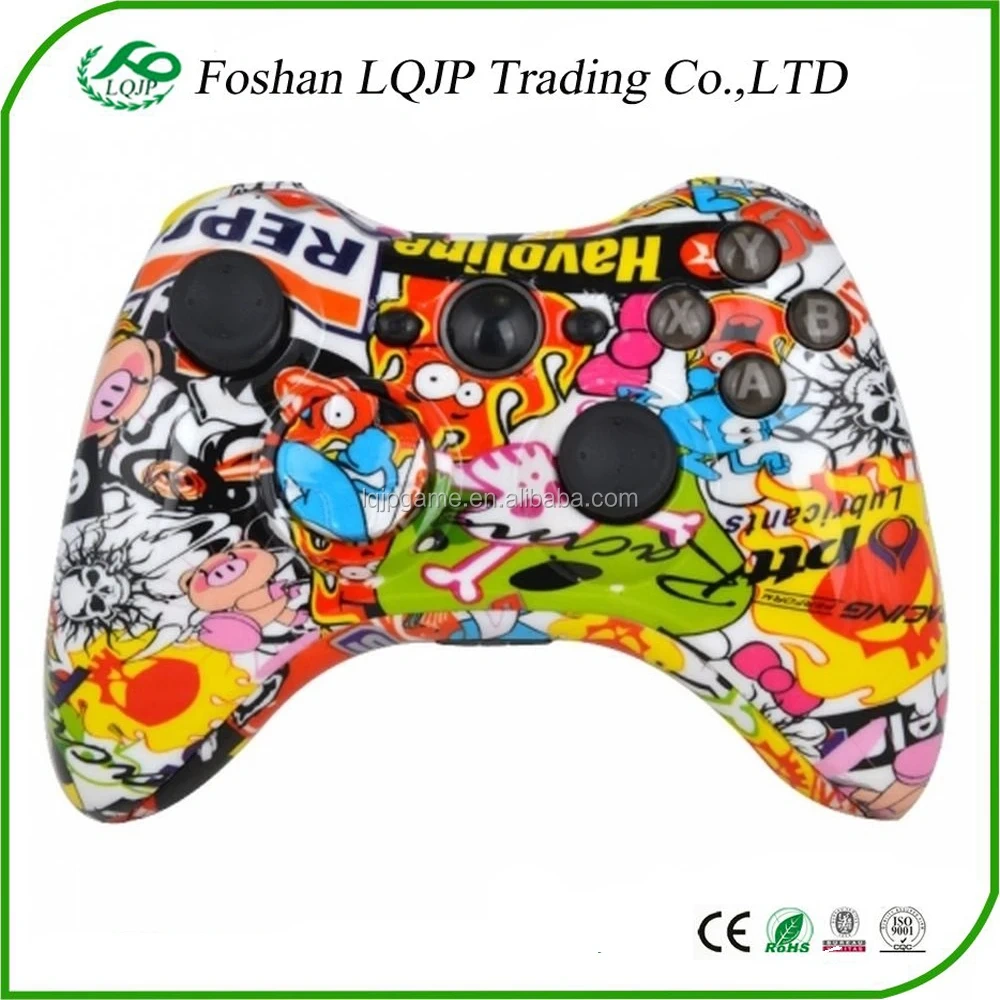 Custom for Xbox 360 Hydro Dipped Sticker Bomb StickerBomb Controller Shell Mod Kit + Parts for xbox 360