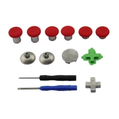 Repair Parts Joystick Buttons 11Pcs for XBox One Elite/PS4 Controller Magnetic Thumbsticks Buttons D-pad + Tool