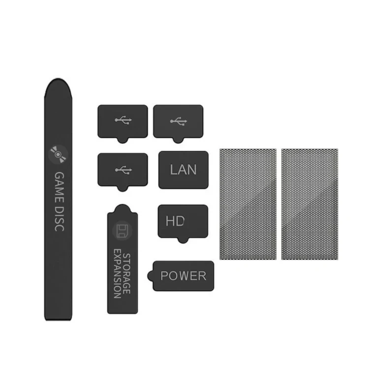 Dustproof Kit for XBox Series X Console Protective Dust Plug For Xboxes Series S Console Silicone Dust Proof Cover