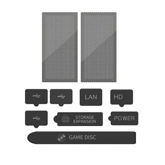 Dustproof Kit for XBox Series X Console Protective Dust Plug For Xboxes Series S Console Silicone Dust Proof Cover