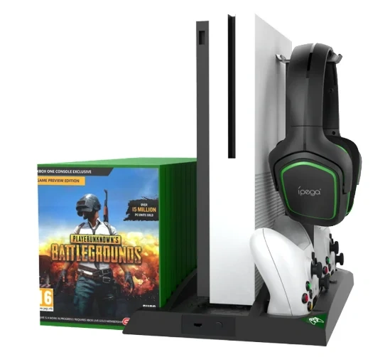 Multifunctional Charger For XBOX ONE X / S Console Cooling Fan Vertical Stand Dock